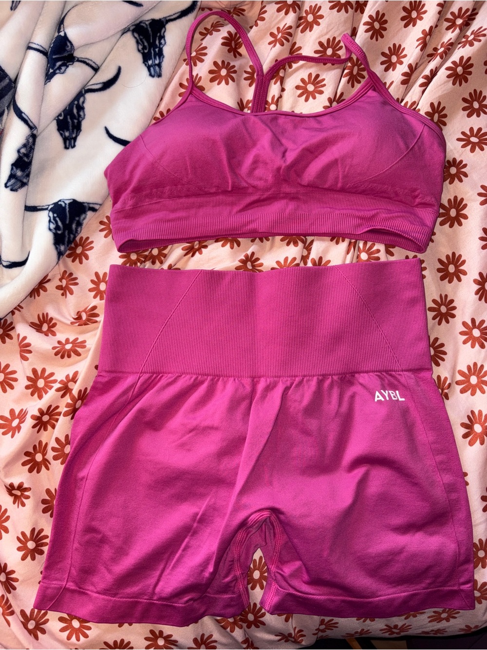 AYBL Hot Pink Seamless Active Set